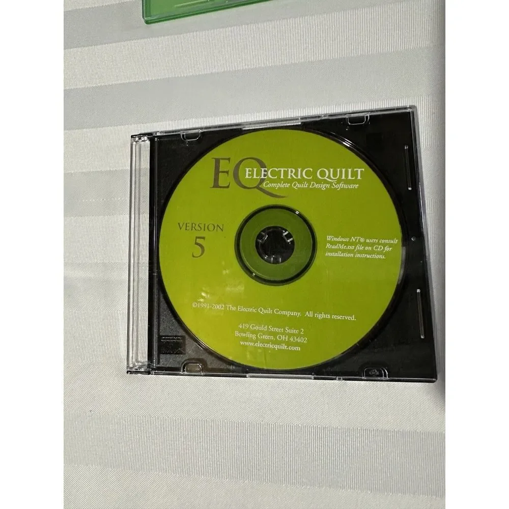 Electric Quilt 4, 4.5, And 5 Update Design Software CD's Only Win95/98 1991-2000